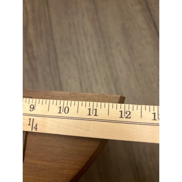 Vintage Wooden Napkin Holder HIMARK Yoshikawa Letter holder MCM Shells Flowers - Picture 9 of 9